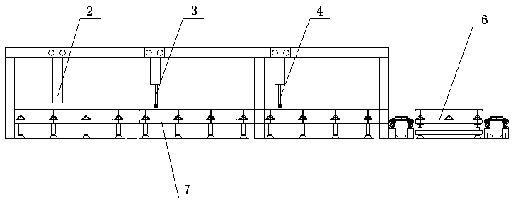 Automatic cleaning device and method for precast mold of CRTSI type double-block sleeper