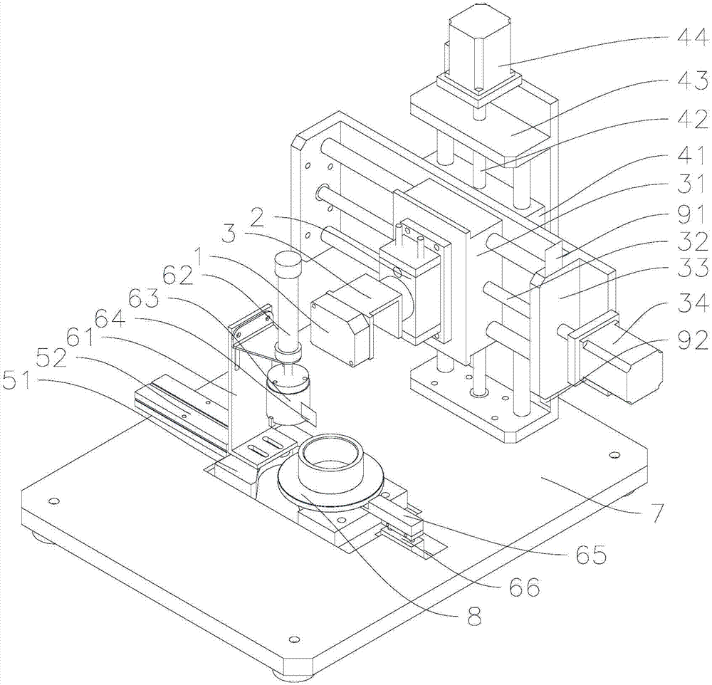 Laser multi-dimension servo detection device and detection system thereof