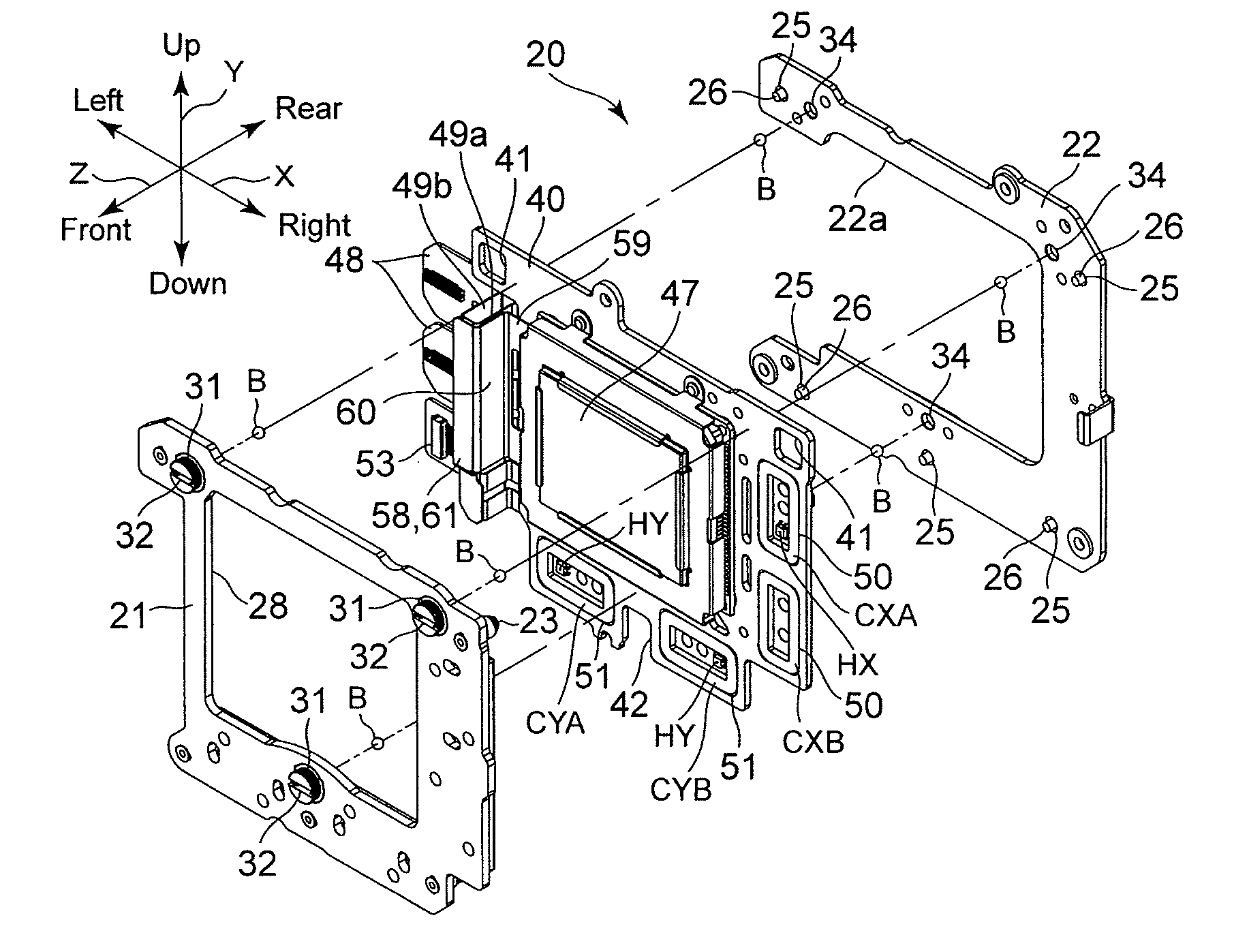 Stage apparatus and camera shake correction apparatus