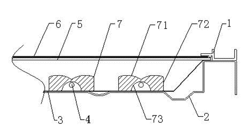 Backlight source module with light diffusion component