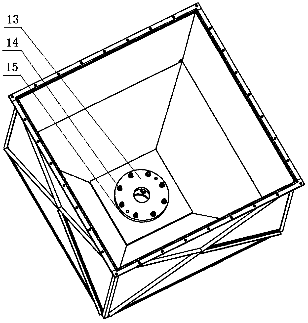 Device and method for measuring equivalent diameter of explosion broken hole