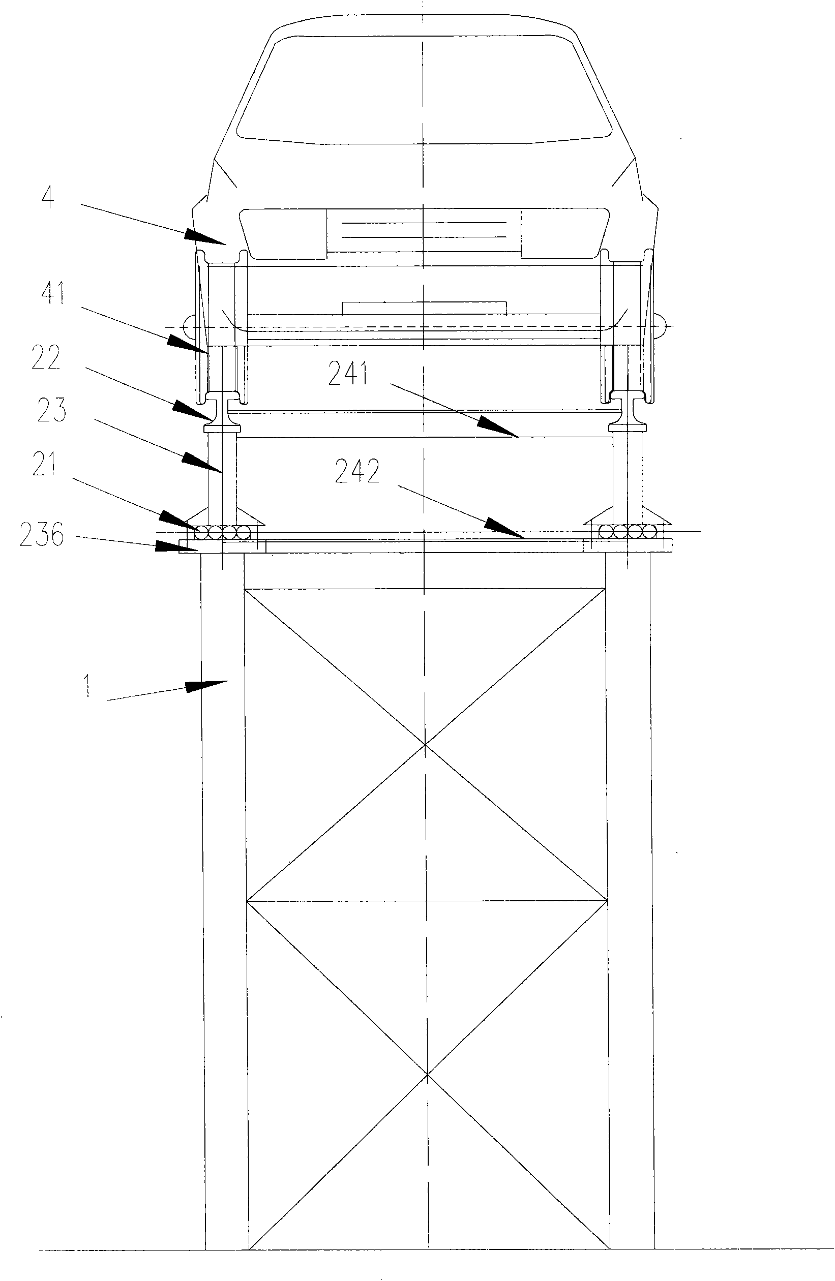 Overhead cable track and special track traveling crane thereof