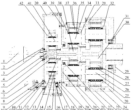 Electromechanical-hydraulic composite type main drive system of tunnel boring machine