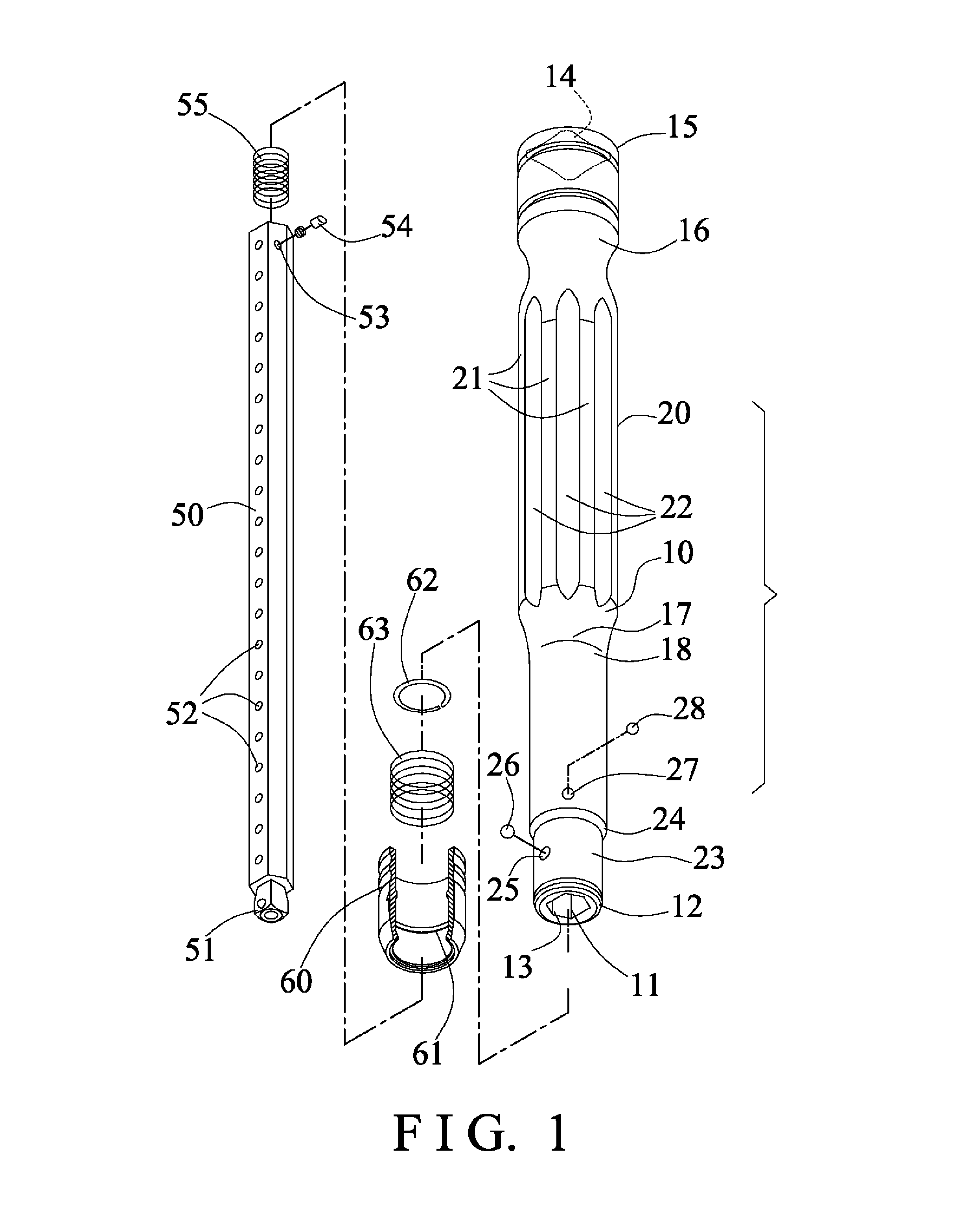 Drive tool device having drive handle