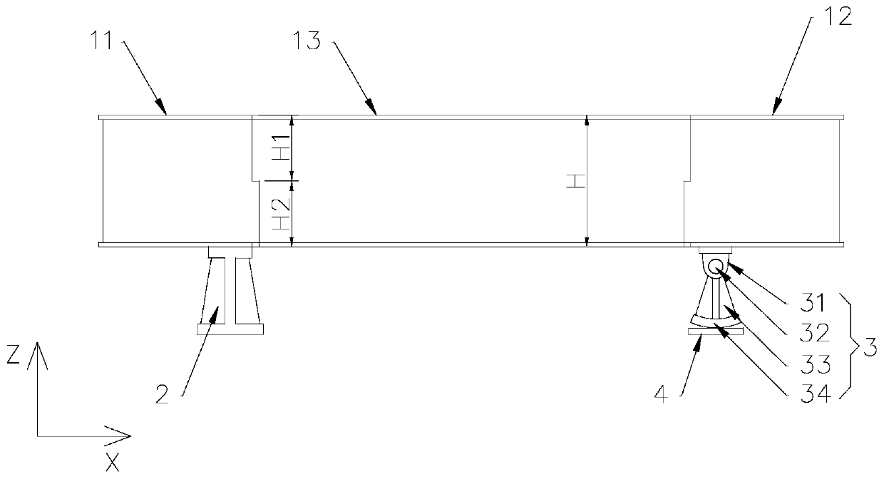 Horizontal forging press base