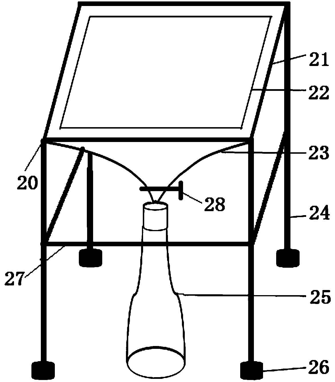 Digestion tube oil-bath placing device