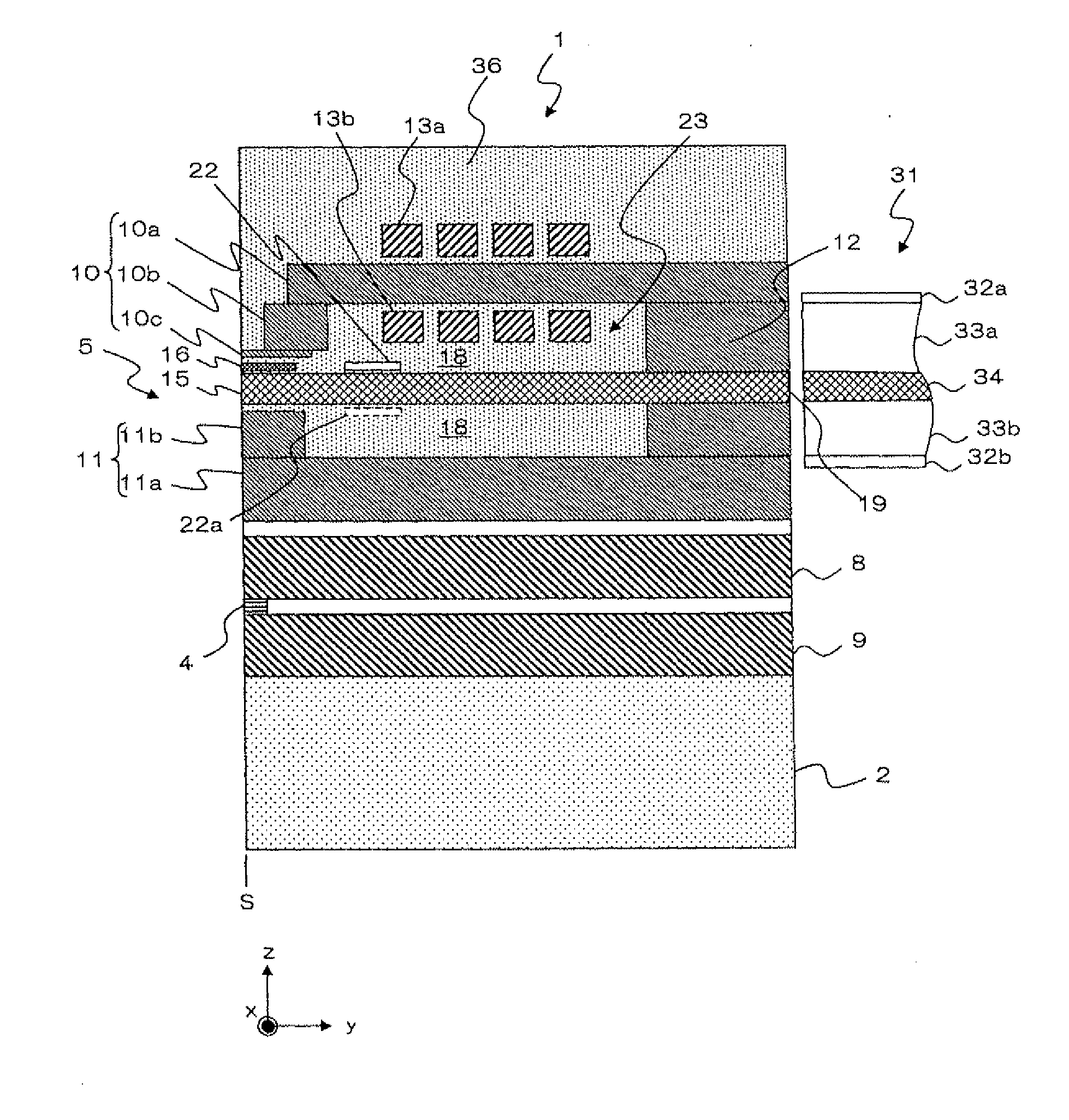 Wave guide that attenuates evanescent light of higher order tm mode