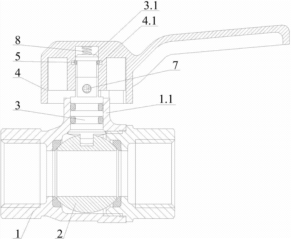 Anti-dismantling ball valve