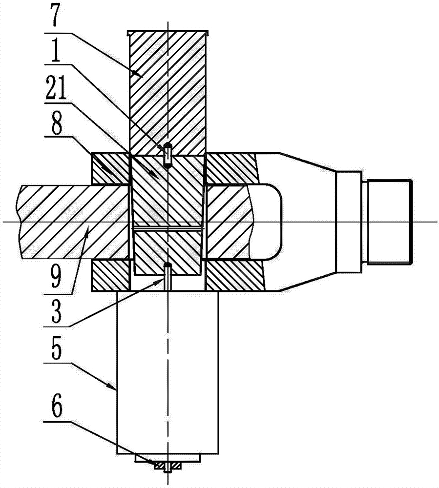 Device for mounting interference fit pin shafts in drawing manner and method for mounting interference fit pin shafts