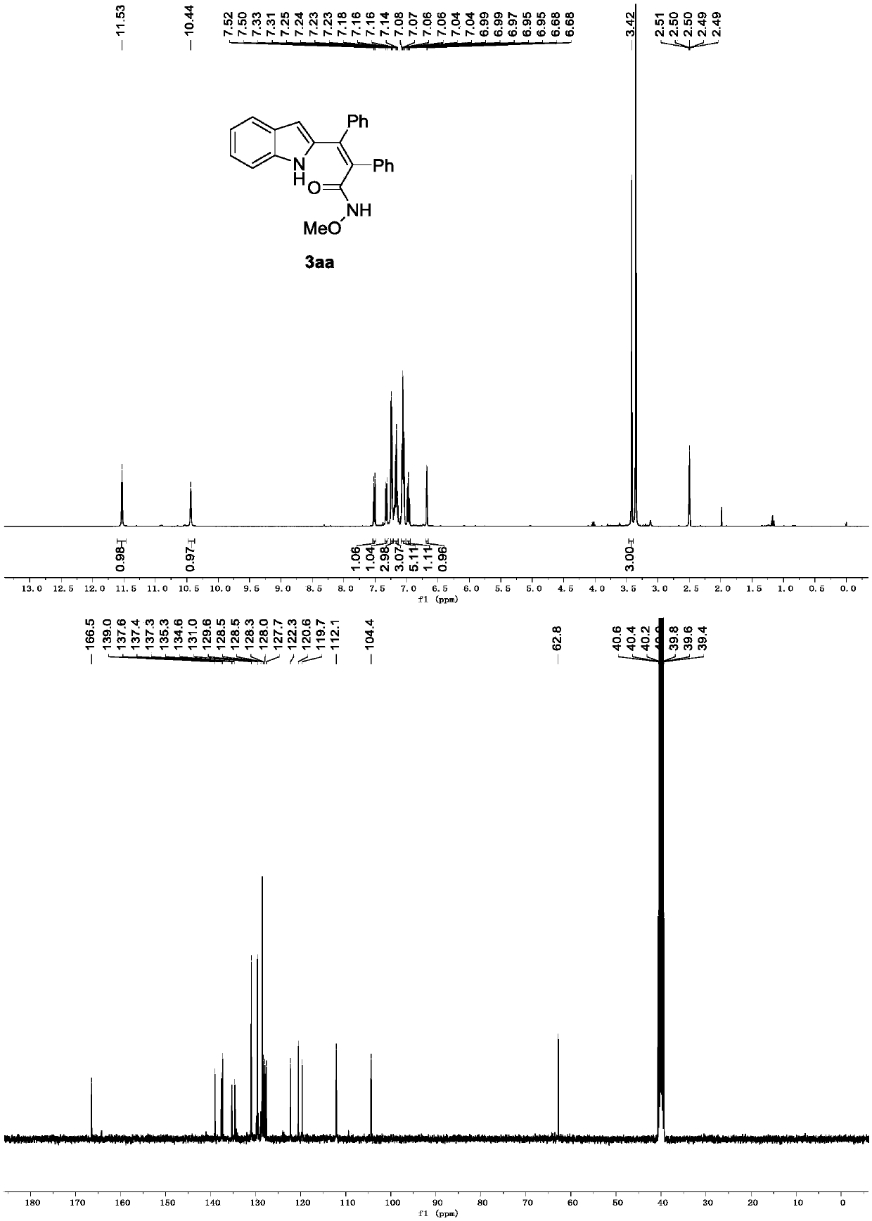 Preparation method of poly-substituted diphenylethylene indole derivative