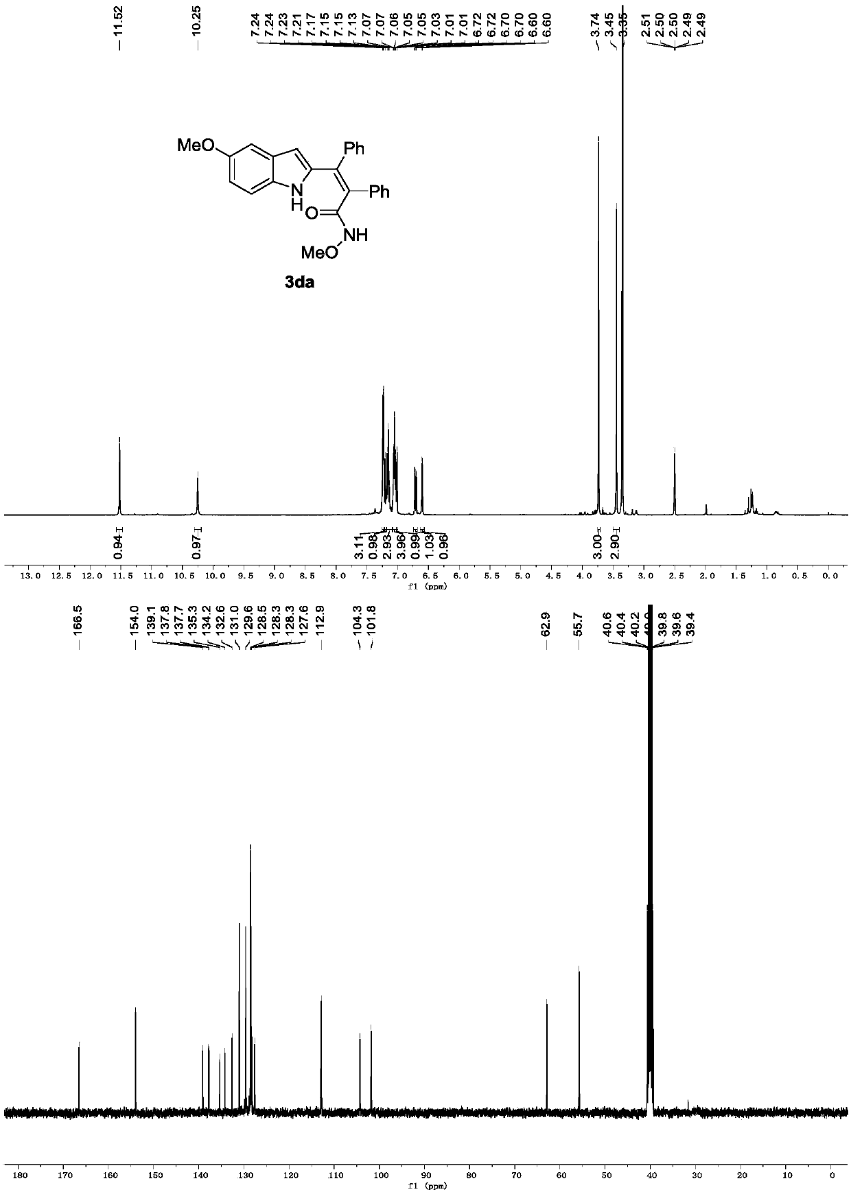 Preparation method of poly-substituted diphenylethylene indole derivative