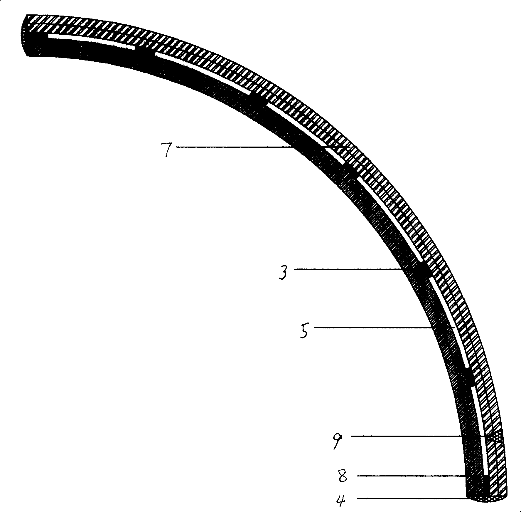 Laminated vacuum glass having high safety performance and manufacturing method thereof