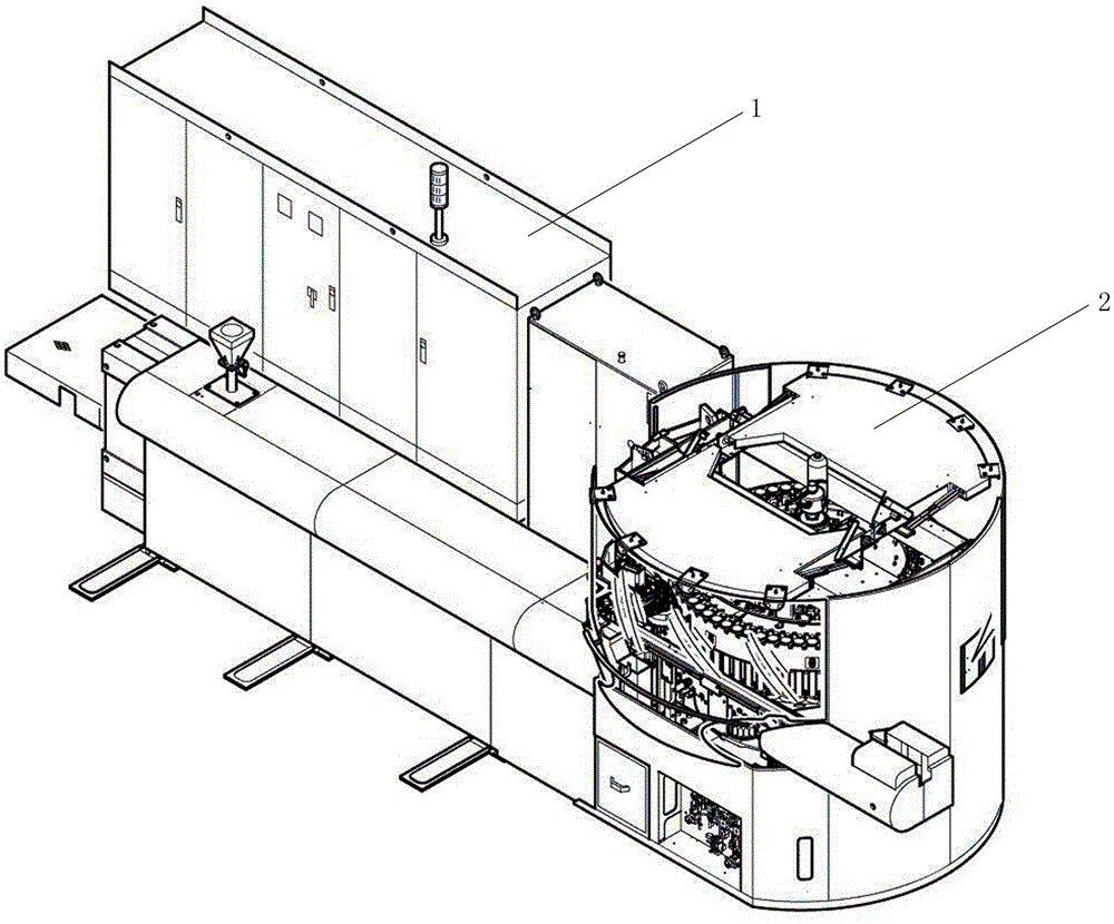 A magic color bottle cap compression molding equipment