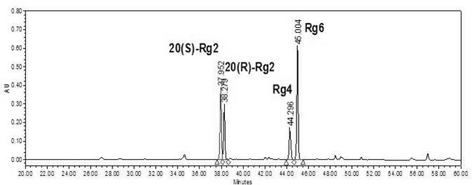 Rg2 group and Rh1 group of red ginseng saponin and preparation method as well as applications in preparing cosmetics preventing skin aging