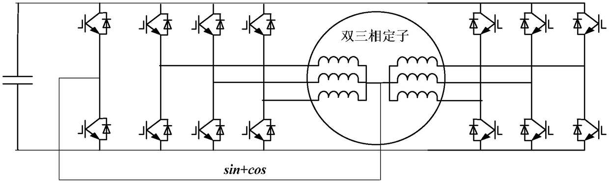 Dual three-phase synchronous motor and harmonic magnetic field oriented brushless excitation method thereof