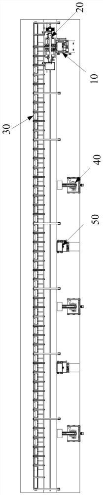 A silicon steel strip material in and out of storage device