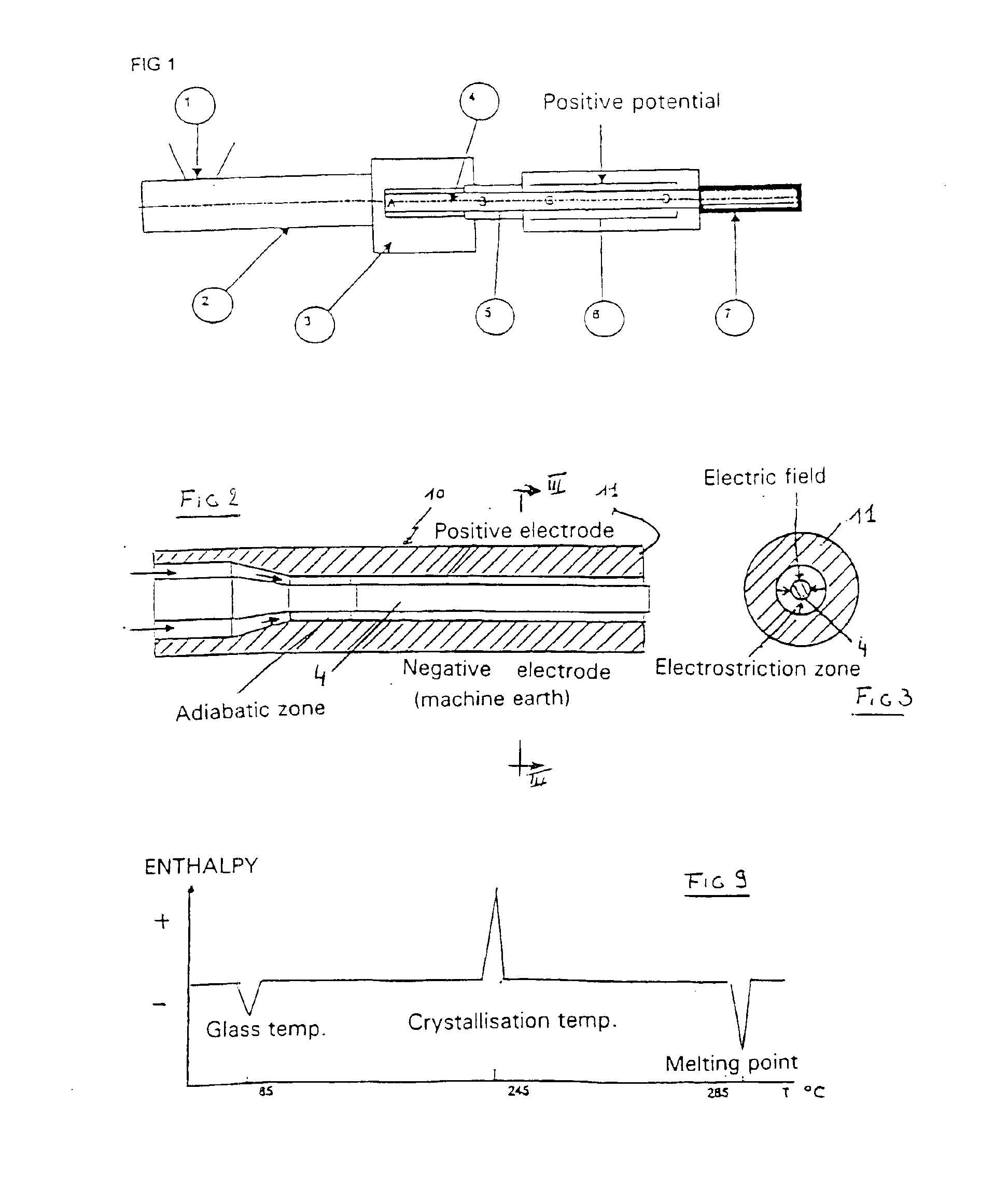 Method and device for transforming crystalline or semicrystalline polymers