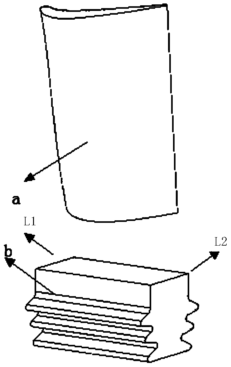 Root extending segment appearance parameterization design method of turbine air-cooling moving blade