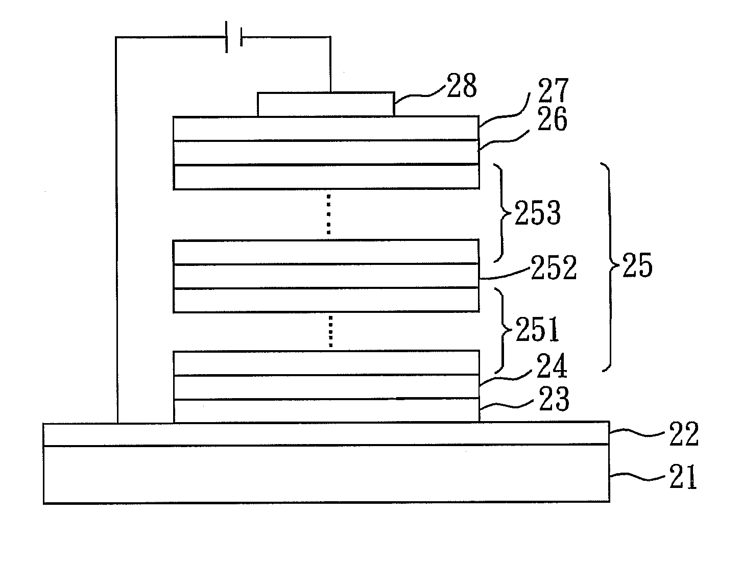 Organic light-emitting diode with high color rendering