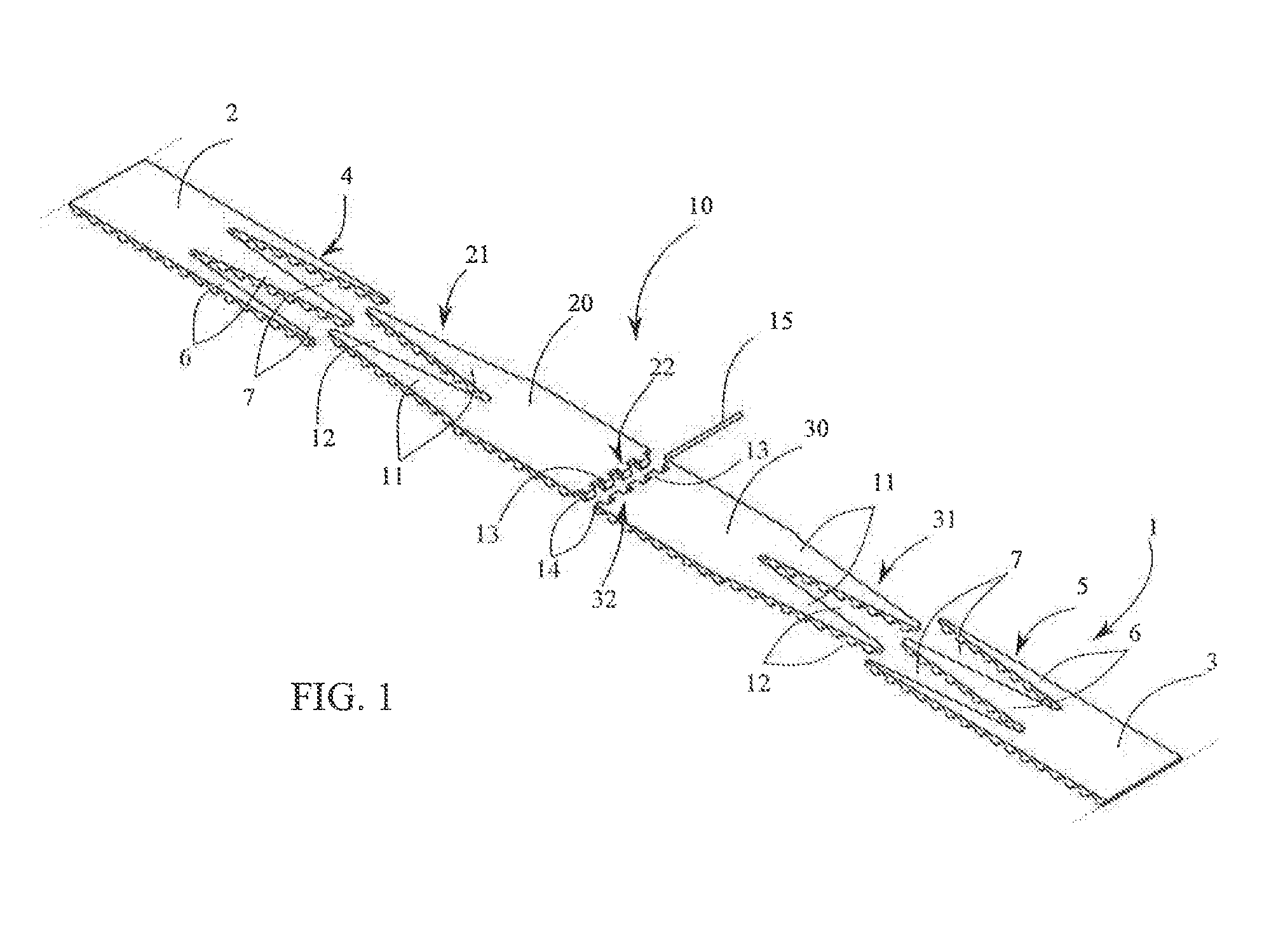 Splicing device for closing a looped material band and material band provided with such splicing device