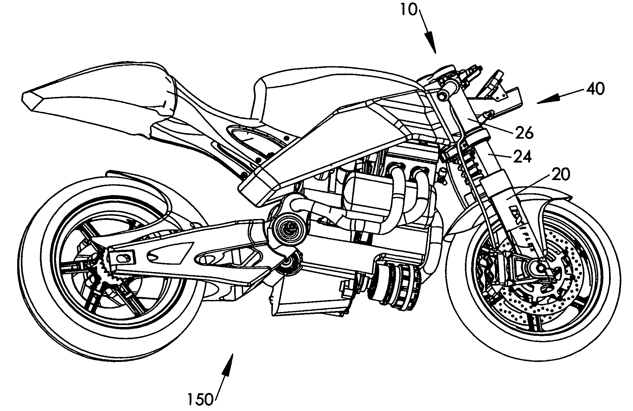 Motorcycle fork bottom which is stiffer front-to-back than side-to-side