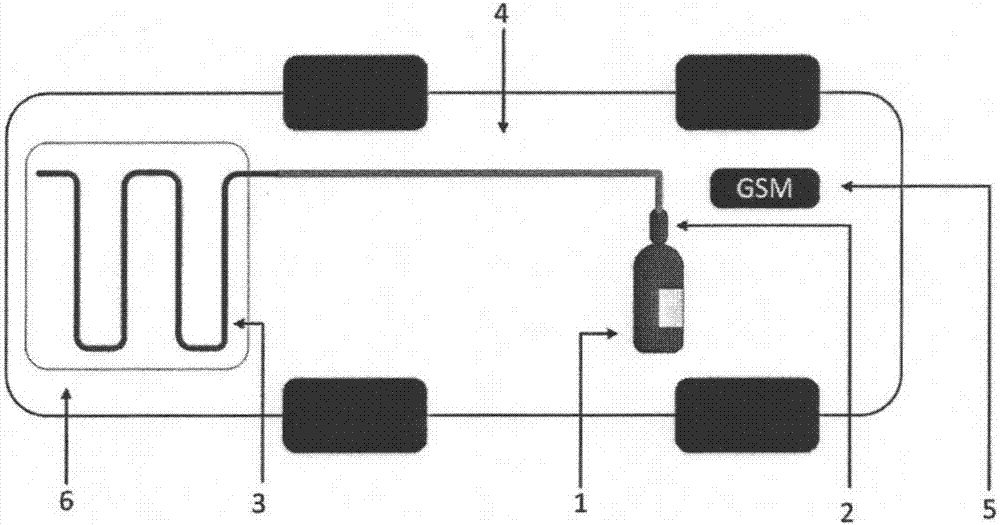 Temperature sensing self-starting fire extinguishing device of electric automobile