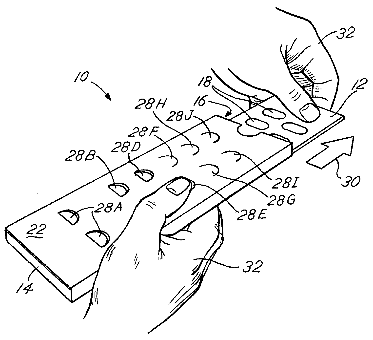 Child resistant blister package