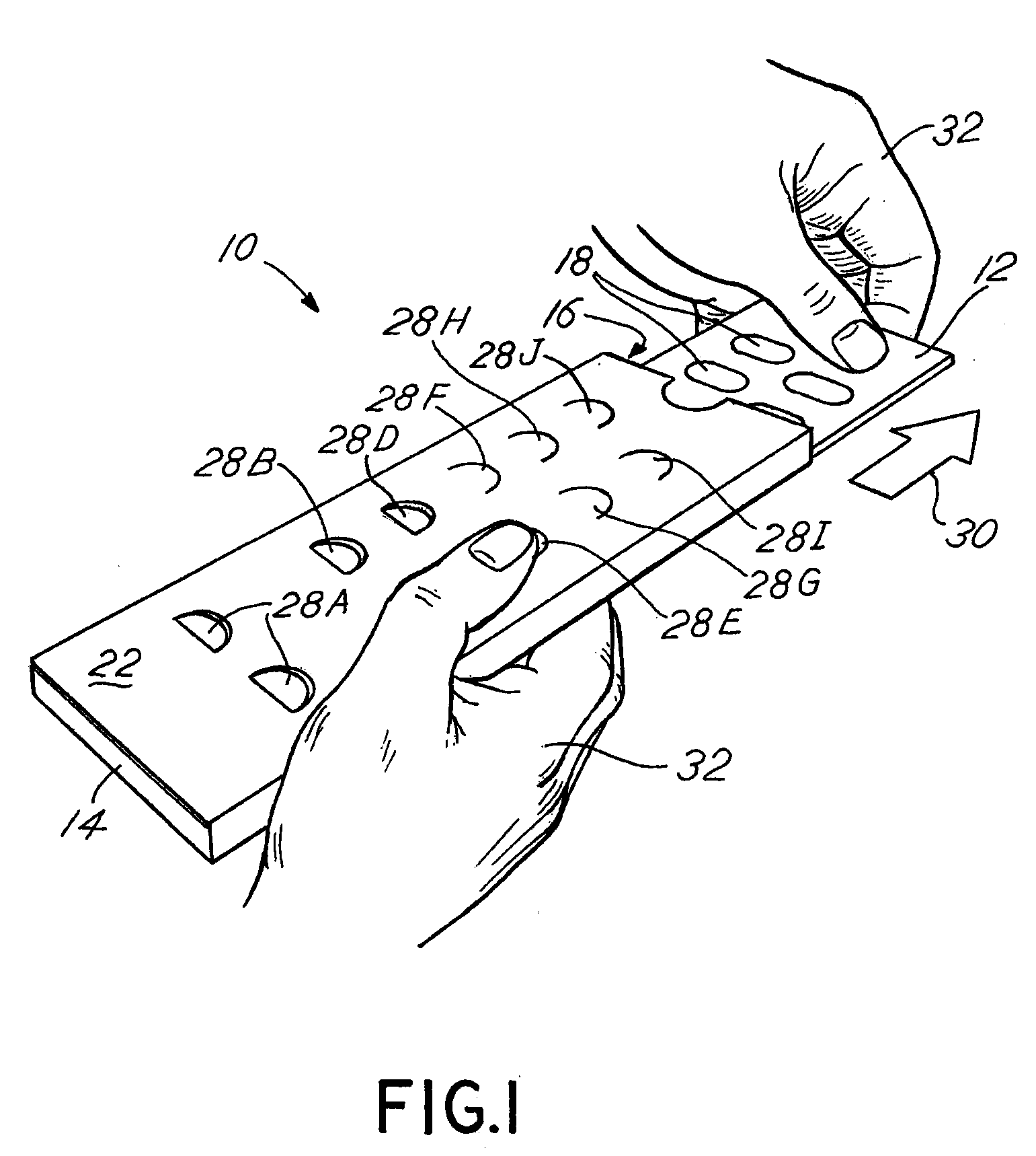 Child resistant blister package