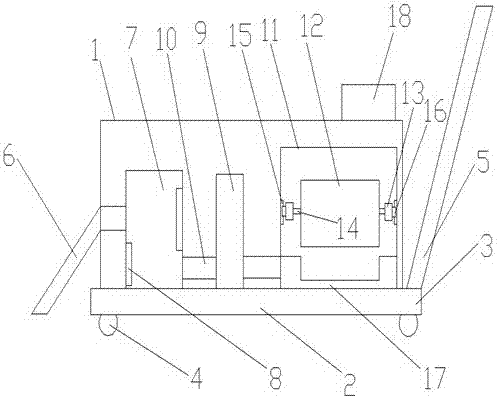 Absorbing and compressing treatment machine for waste metal