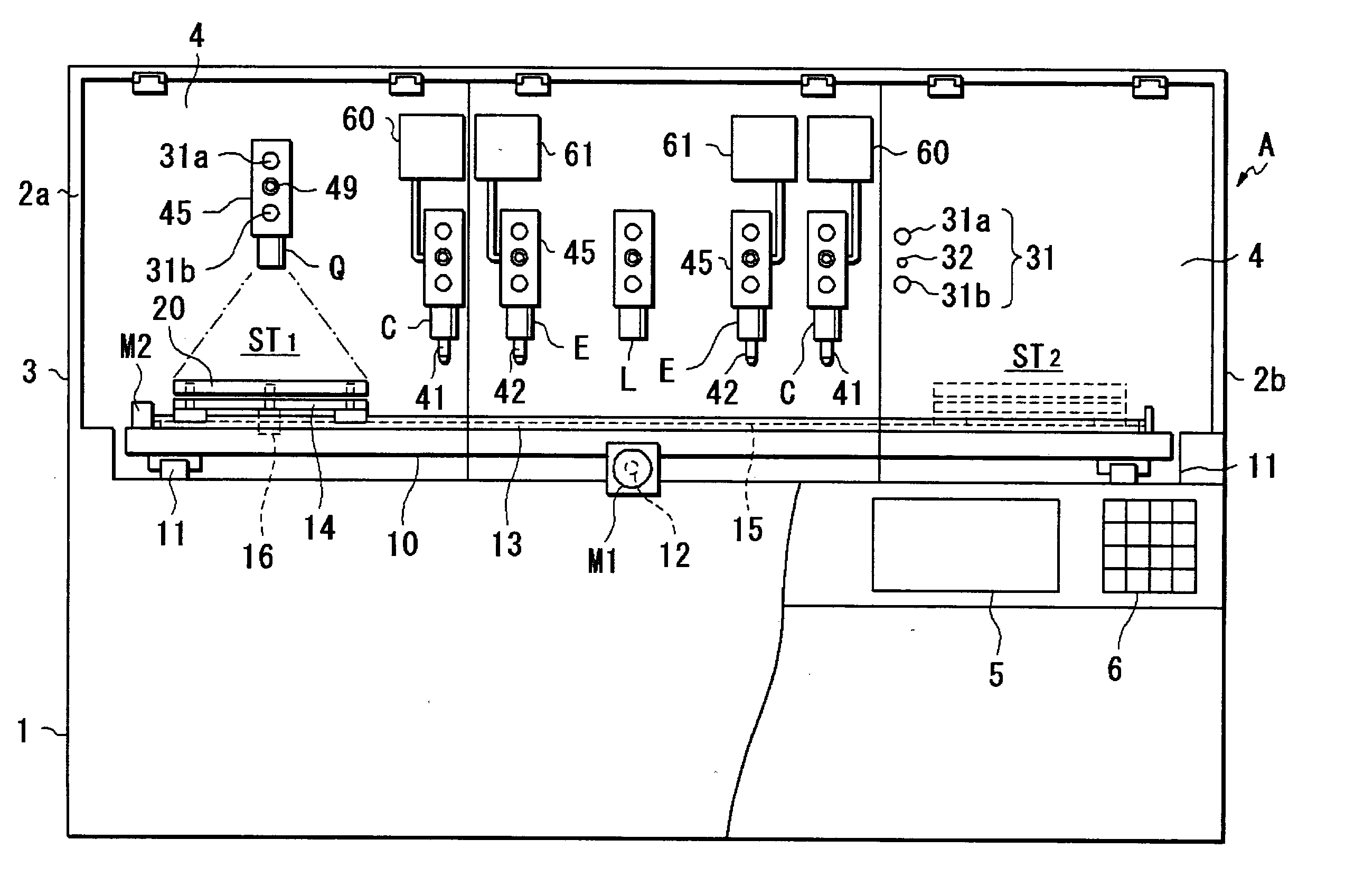 Apparatus for manufacturing stacked type electronic part