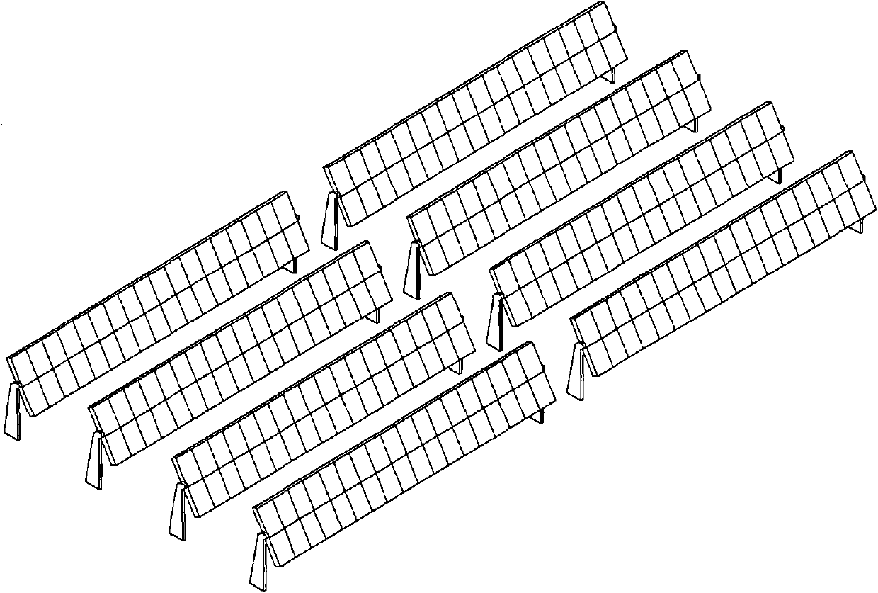 Apparatus for two-way tracing and concentrating sunlight of roof installation type