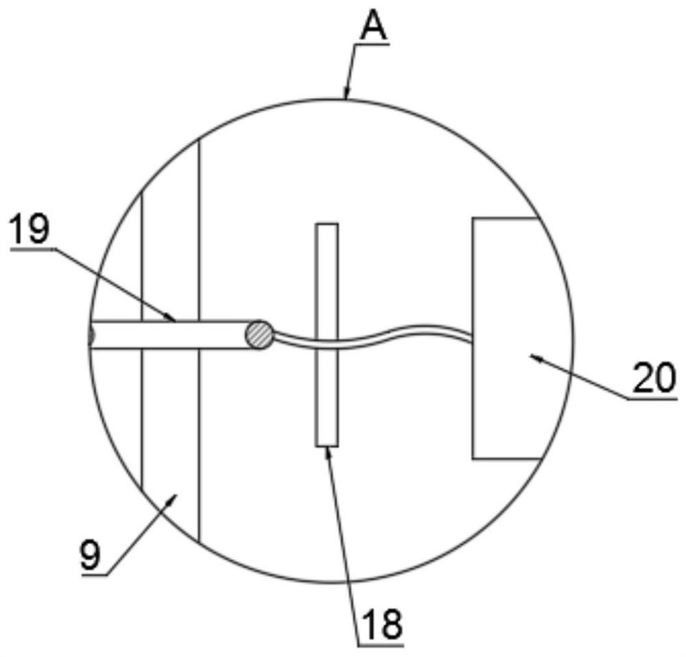 Anti-overheating garbage placing device