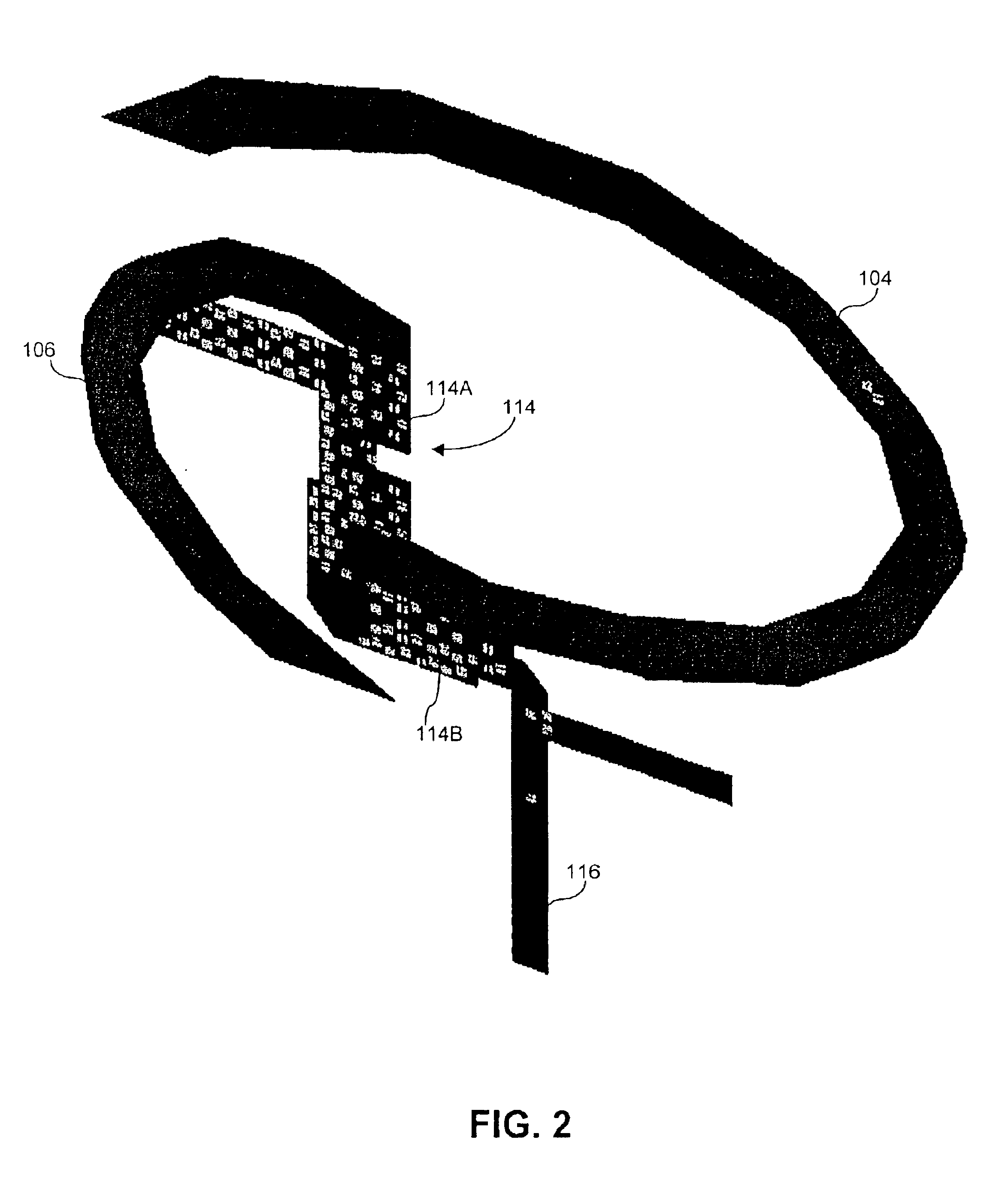 Eccentric spiral antenna and method for making same