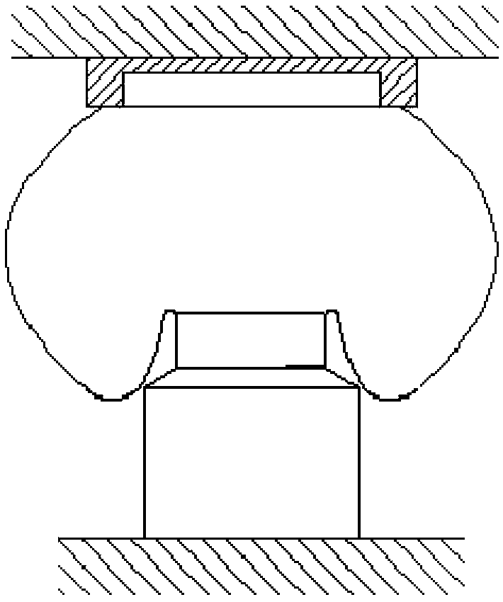 A membrane type high-pressure air spring fully covered by a sleeve