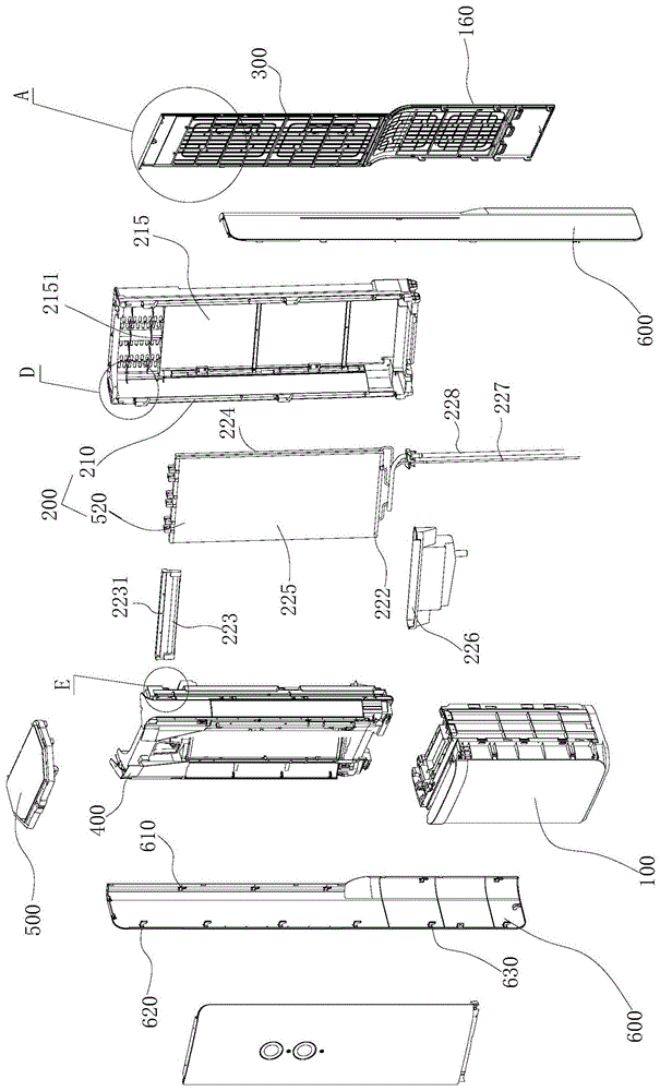 vertical air conditioner indoor unit