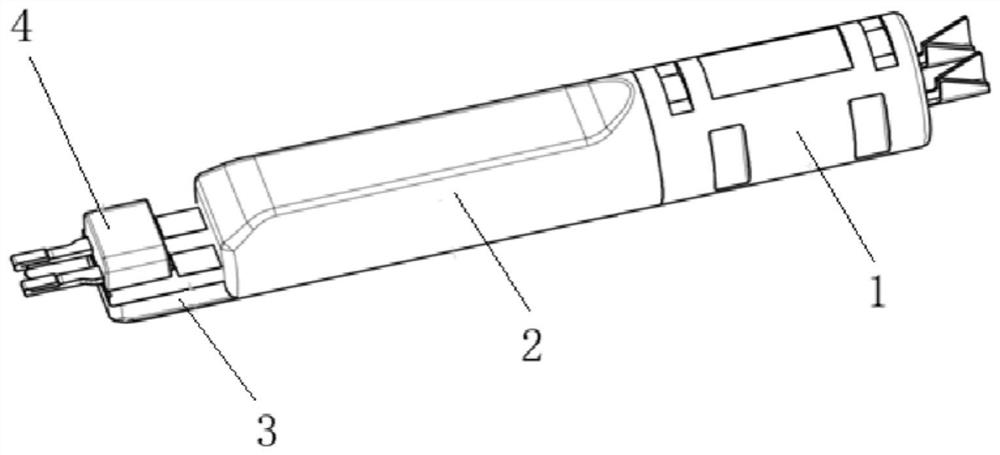 Electronic control module of electronic detonator and production process method of electronic control module