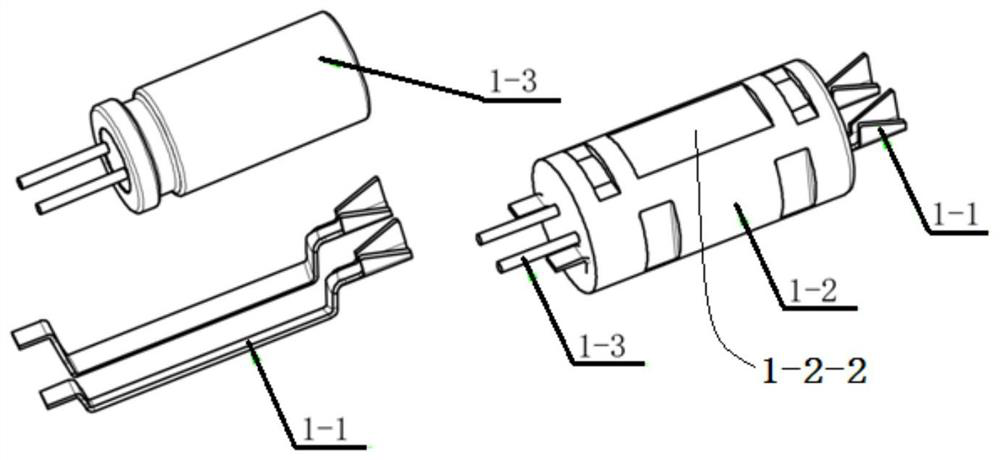 Electronic control module of electronic detonator and production process method of electronic control module