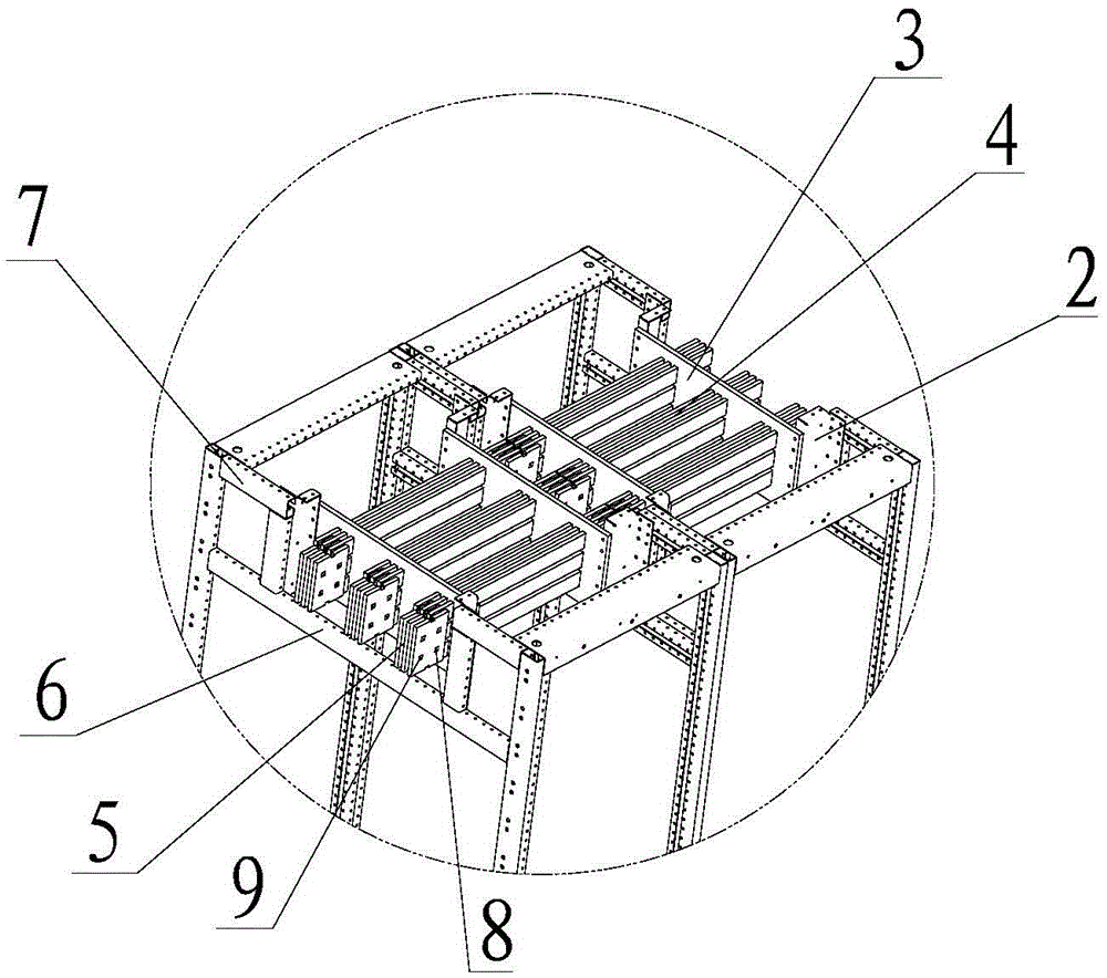 Main busbar lapping device and method of low-voltage distribution cabinet