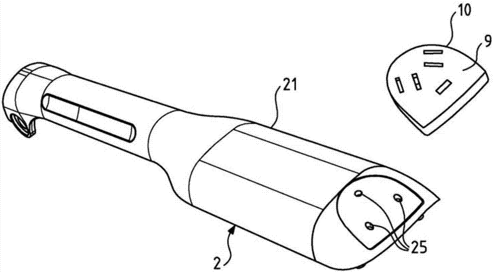 Hairstyling appliance having integrated thermal insulation means