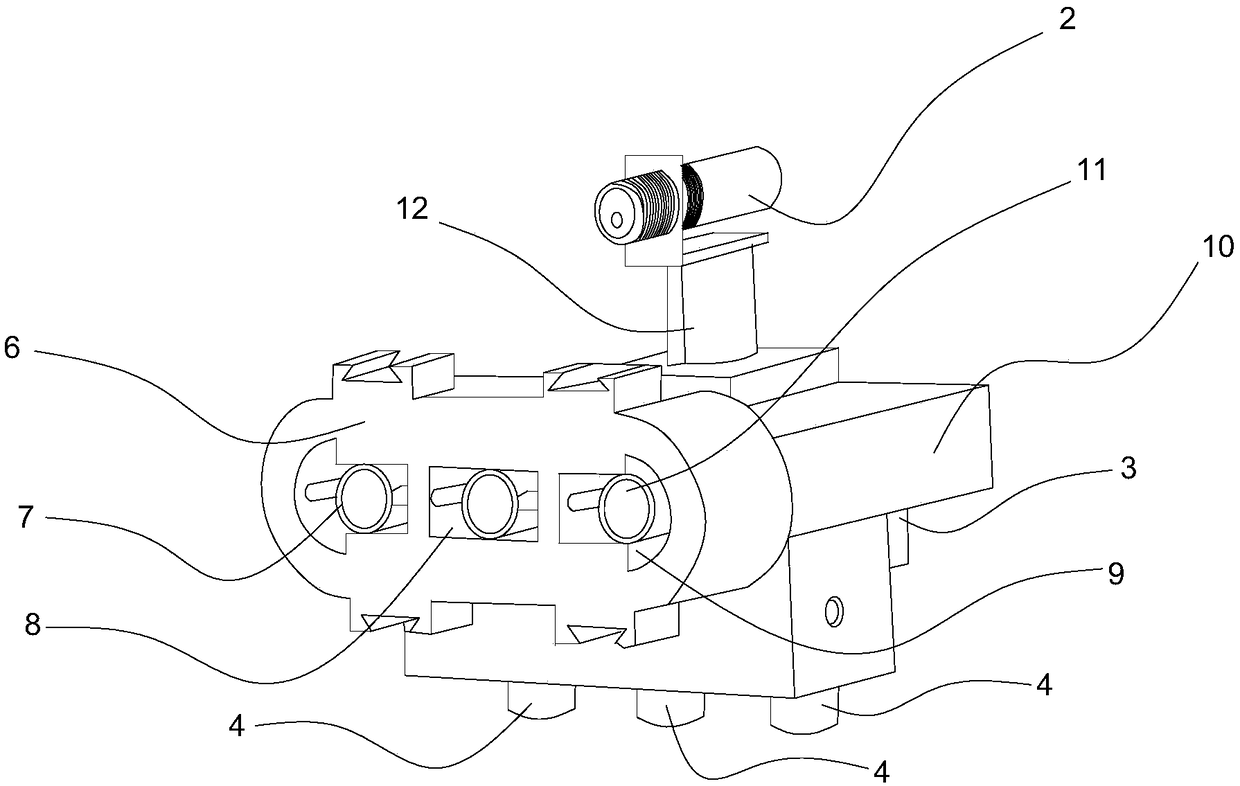 Welding groove heat treatment jet burning system