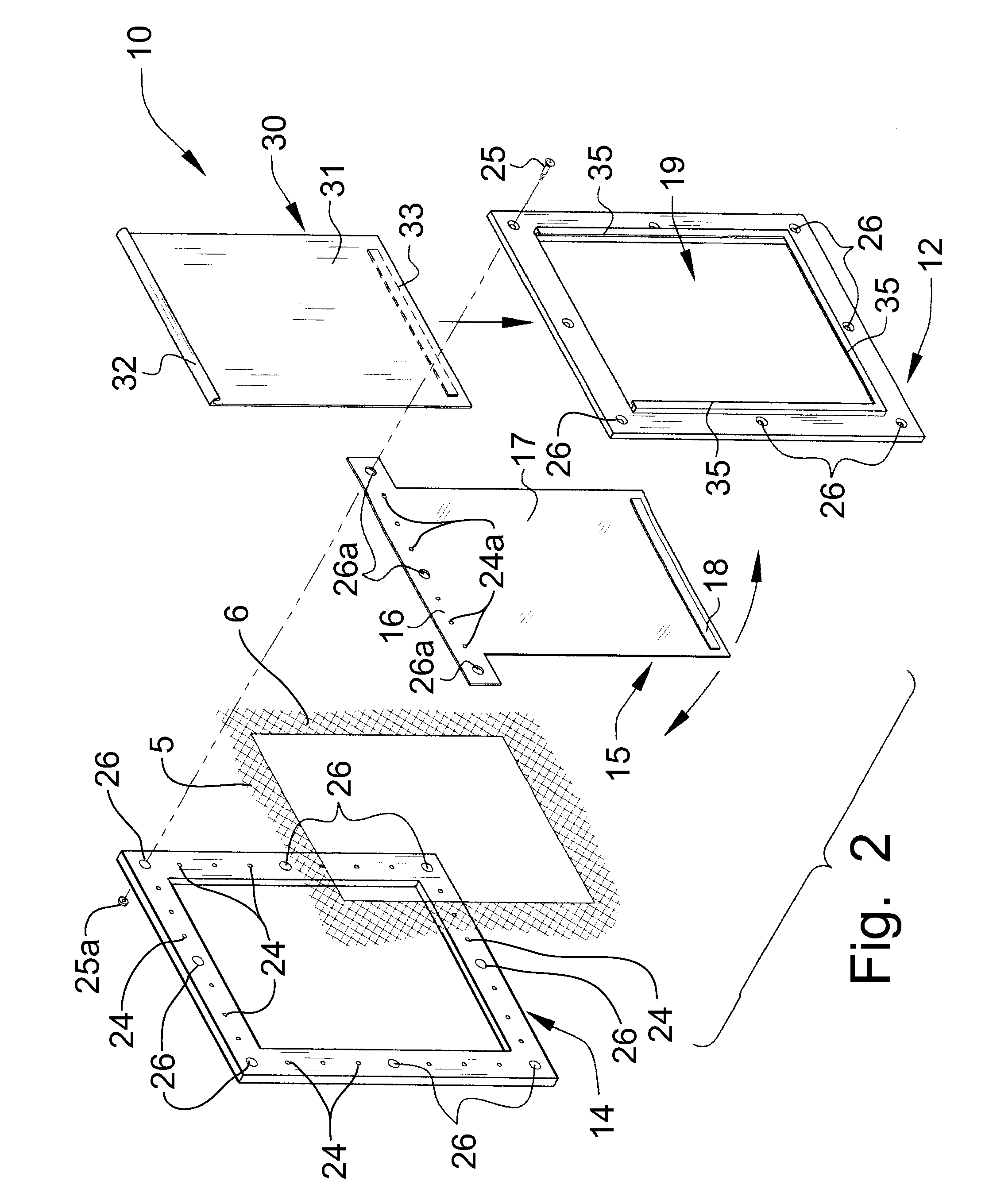 Pet access door for mounting on screen doors