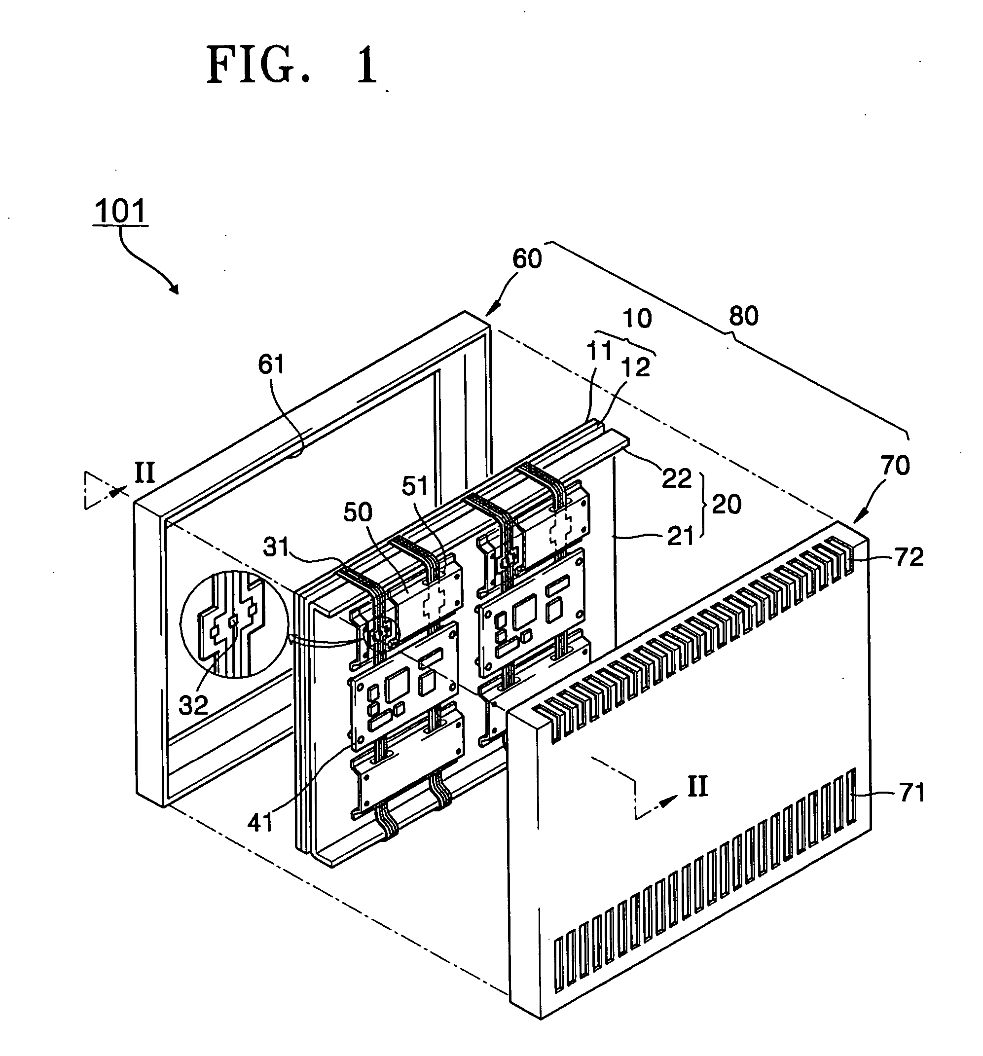 Display apparatus having improved heat dissipation capabilities