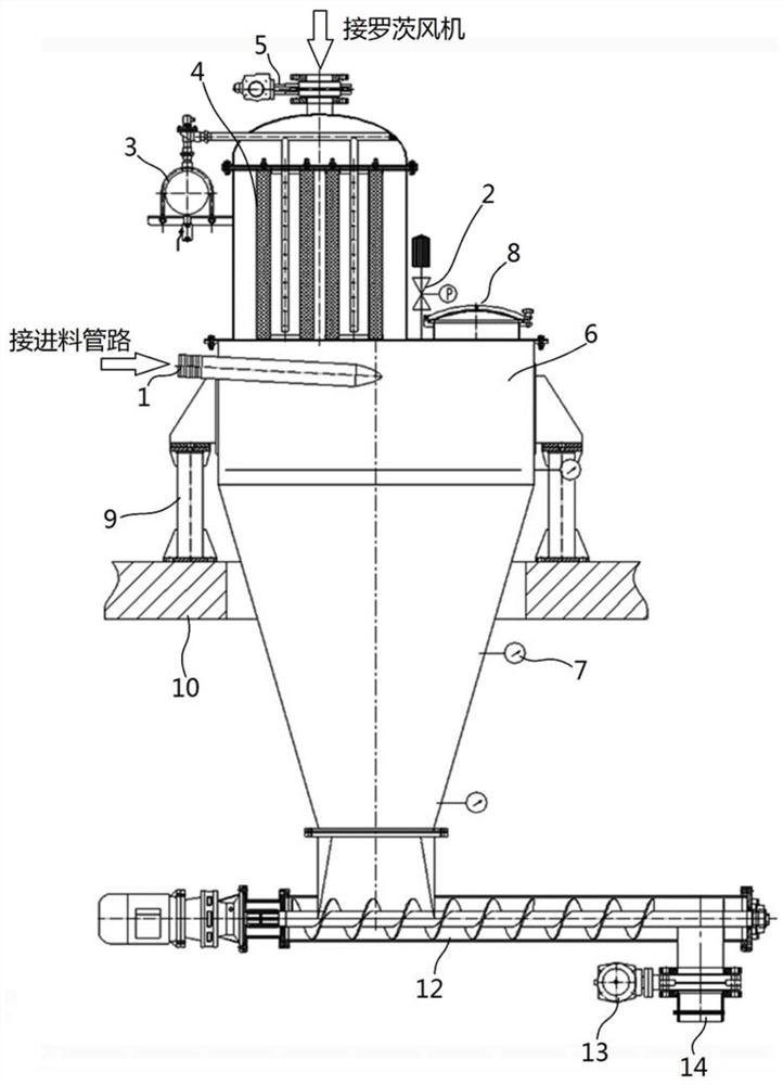 Powder storage tank