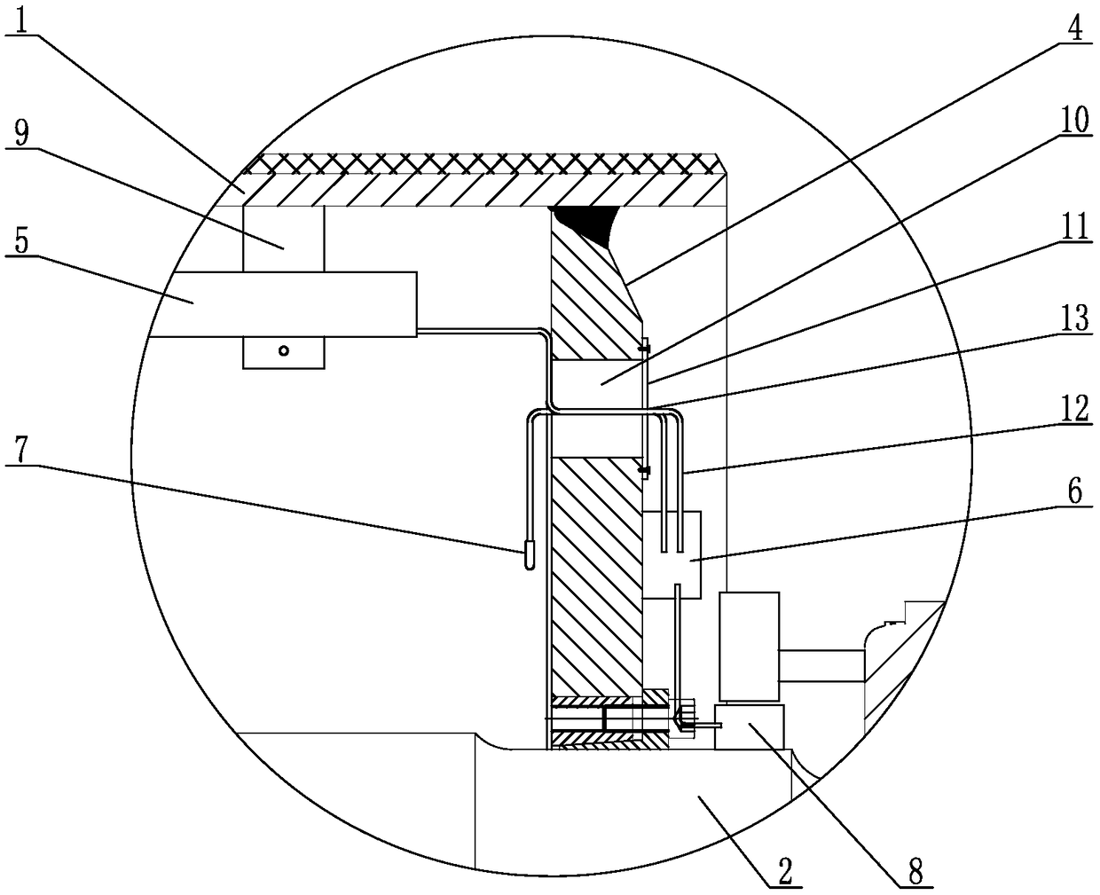 Anti-slip driving drum for high-cold belt conveyor