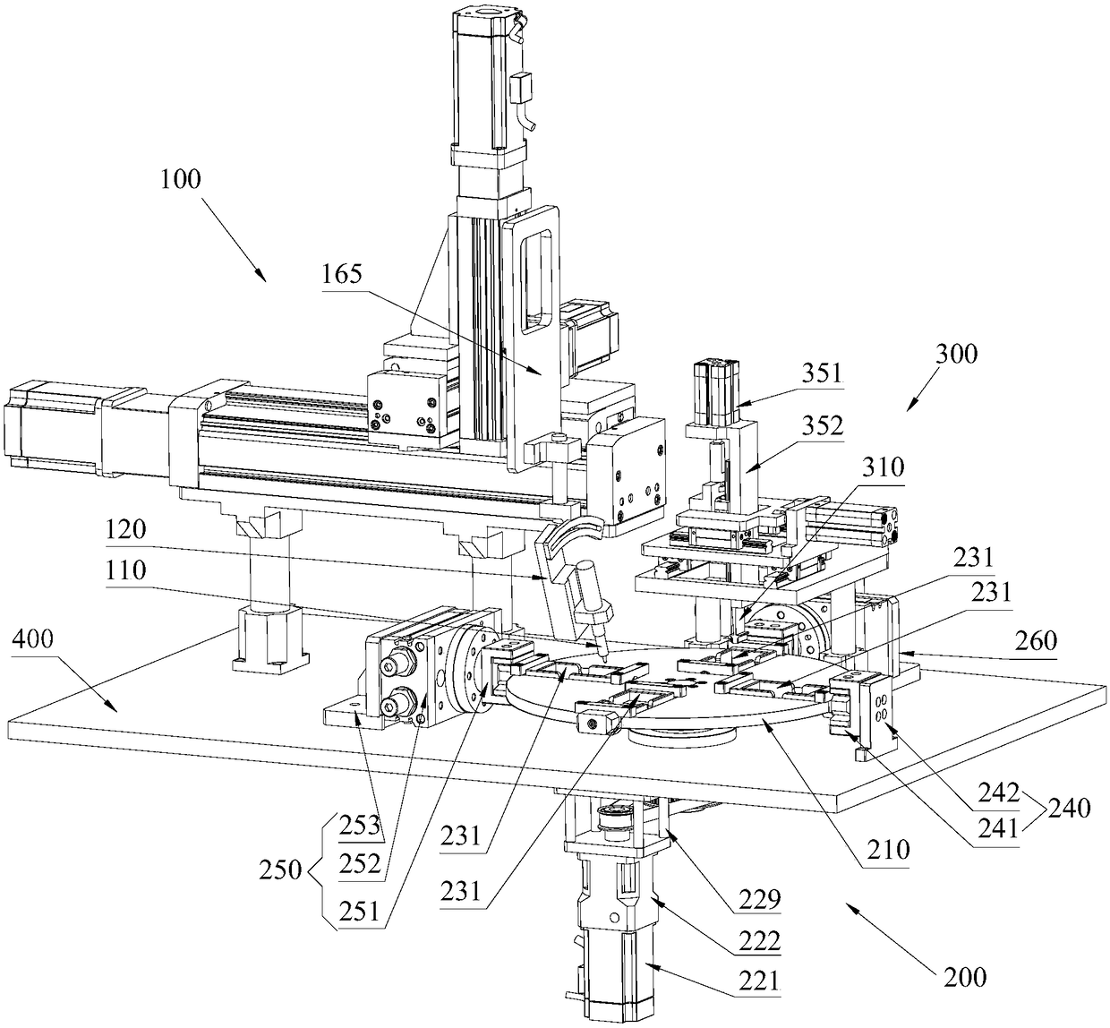 Front and reverse face welding device