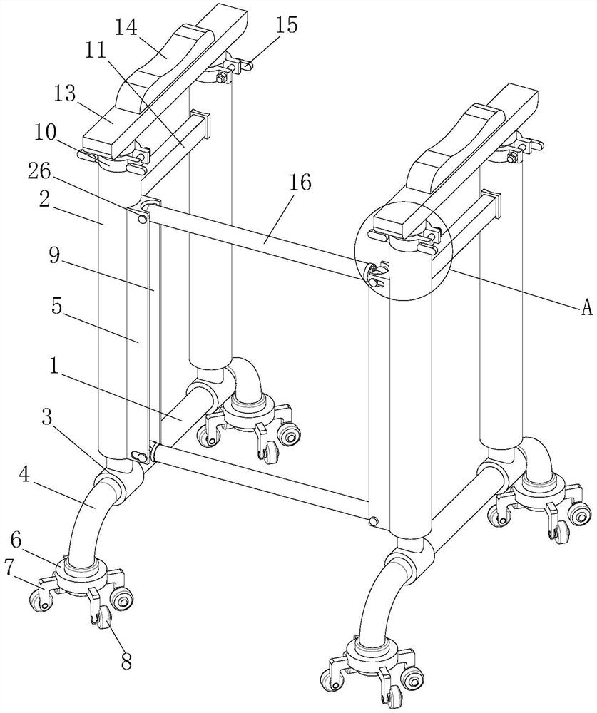 Orthopedic nursing walking aid facilitating walking aid of orthopedic patients