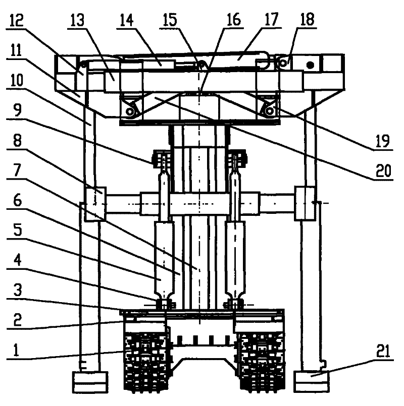 Self-circulation type advanced hydraulic support