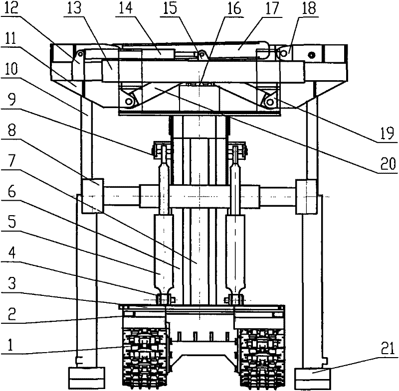 Self-circulation type advanced hydraulic support