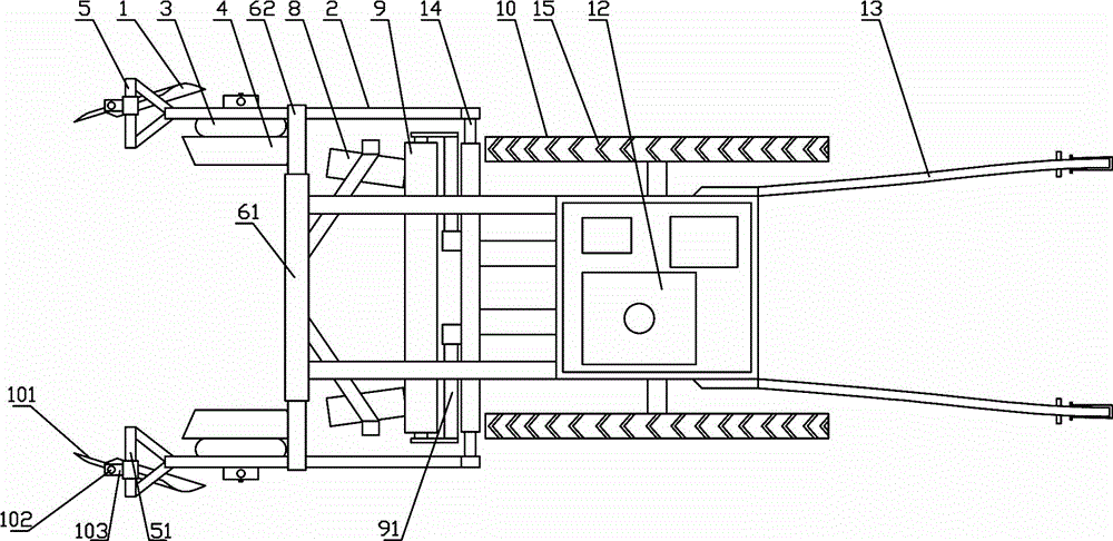 Power-assisted plastic film mulching machine