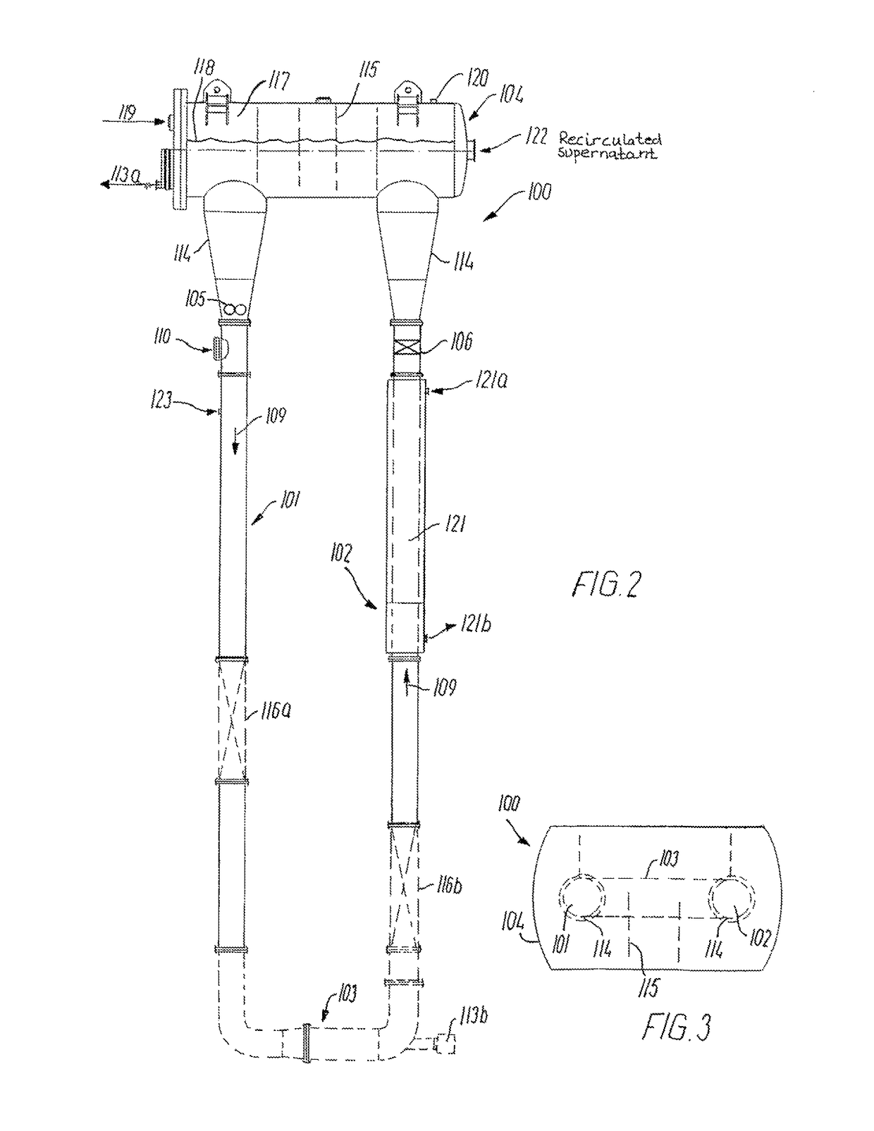 U-shape and/or nozzle U-loop fermentor and method of fermentation